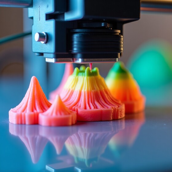 Ucuz3D çok renkli FDM 3D baskı örneği